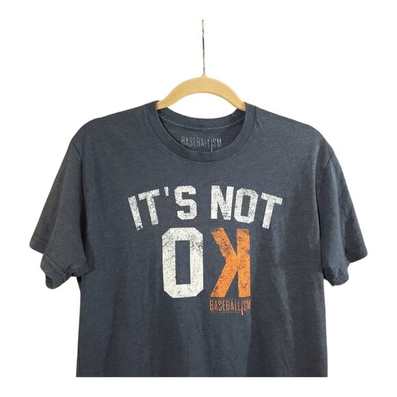 Baseballism It's Not OK Strike Out Looking Baseball T-shirt & Bag Men's M - Picture 3 of 10